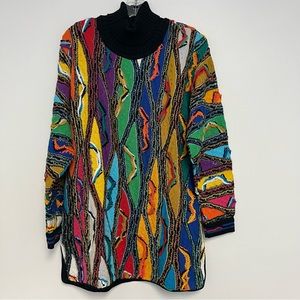 Coogi Australia Medium Vintage Sweater Unisex Multicolor Rainbow Jumper